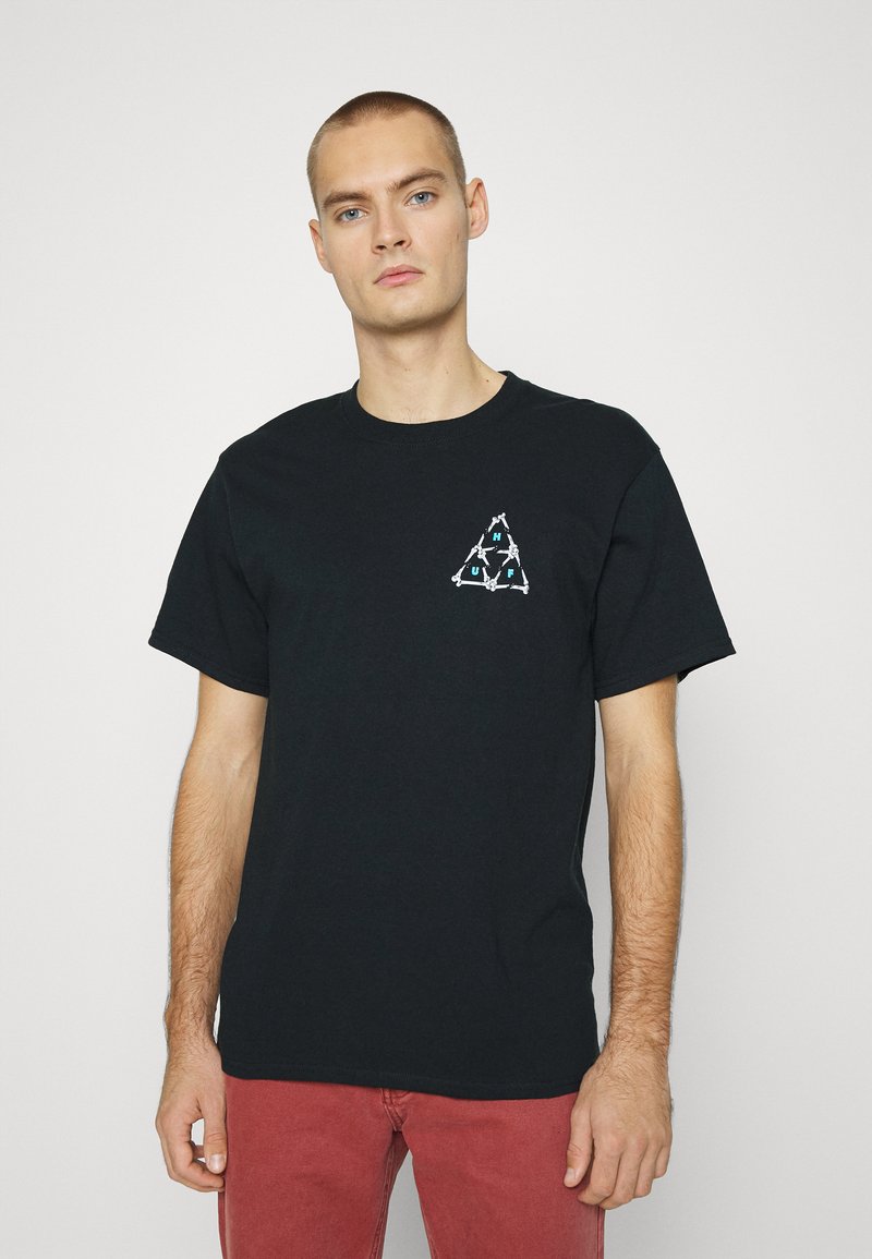 HUF BROKEN BONES TEE - T-shirt estampada - black