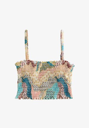 Never Fully Dressed, REGULAR FIT - HIGH SHINE SHIRRED TANKINI . - Bikini felső - morocco
