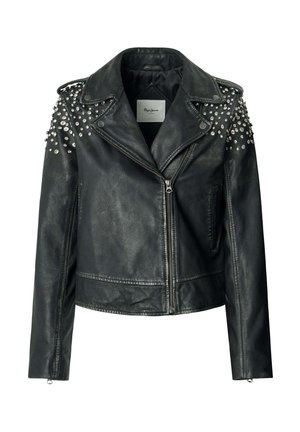 Pepe Jeans FANTASY - Ādas jaka - black