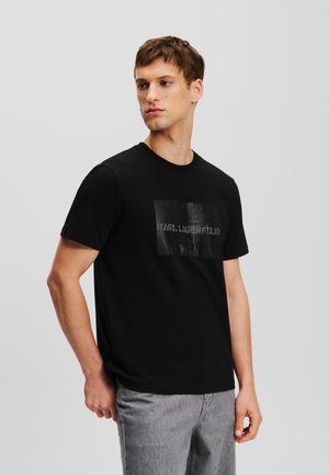 OPTICAL ILLUSION - Camiseta estampada - black