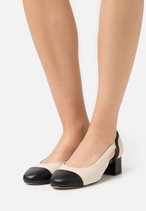 COMFORT LEATHER - Klassieke pumps - beige/black