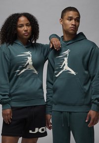 Jordan M J HBR FLC PO - Mikina s kapucňou - oxidized green sail sail
