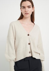 InWear - TENLEYIW INO SHAPE - Kardigan - simply taupe melange Väikepilt 1