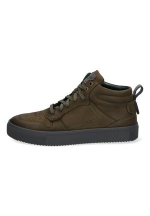 High-top trainers - green