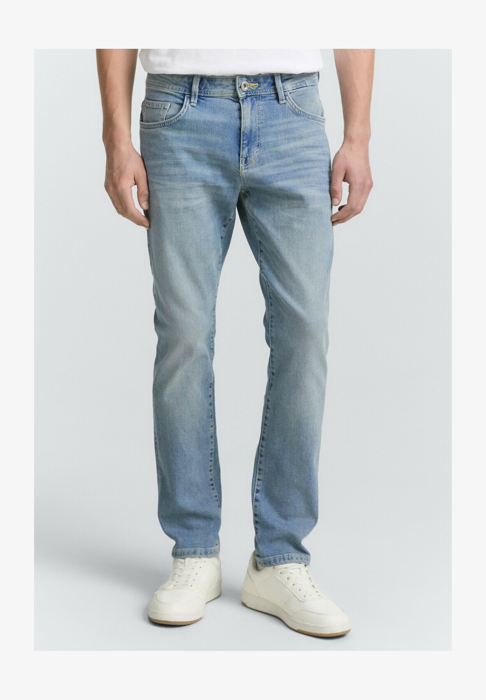 TOM TAILOR Josh Regular Slim Jeans Uomo - Vita Media, Gamba Stretta, Cotone Elasticizzato
