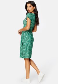 Bubbleroom PUFF SLEEVE WRAP DRESS - Sukienka z dżerseju