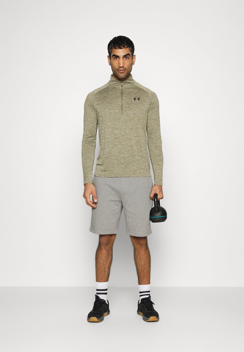 Herren Shirts | Under Armour TECH ZIP Langarmshirt tent/black/khaki - BV05714 Herren Shirts | Under Armour TECH ZIP Langarmshirt tent/black/khaki - BV05714