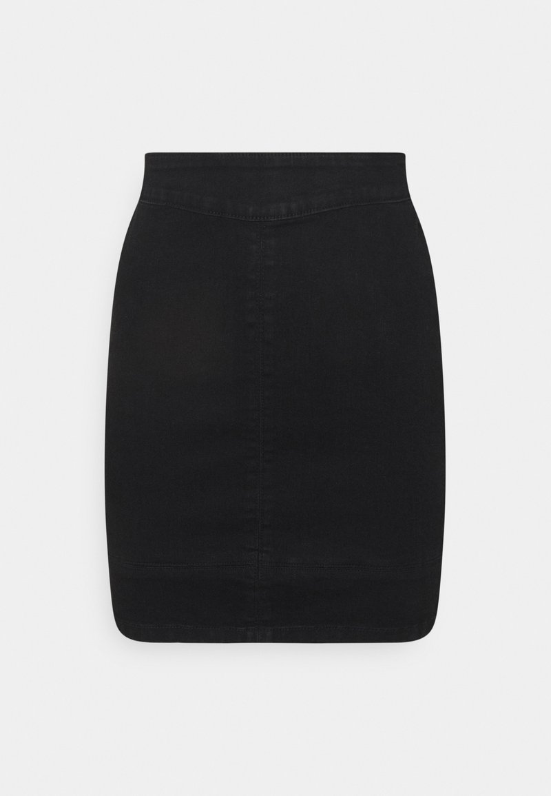 Only Minirok zwart denim/blackdenim