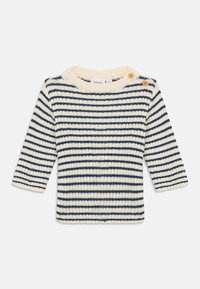 Name it NBMOSTRIPE UNISEX - Pulover - insignia blue/cloud dancer