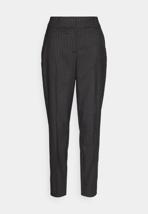 ONLY ONLKATNIS GLIT PINSTRIPE PANT  - Bukse - black stripes/lyrex pinstripe