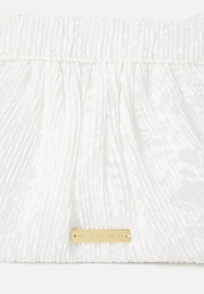 Loeffler Randall RAYNE PLEATED FRAME WITH BOW - Cross body bag - white/cream