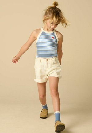 Sissy-Boy, SISSY-BOY GESTREIFTES HALTERTOP - GELB - Débardeur - blau