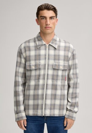Leichte Jacke - offwhite kariert