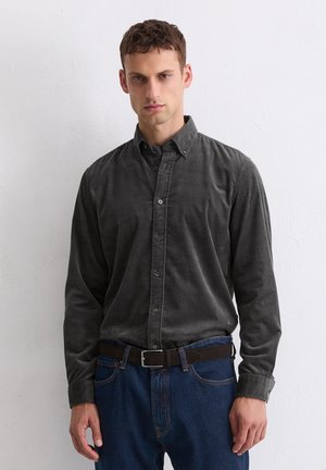BUTTON DOWN COLLAR LONG SLEEVES - Camicia - broken graphite