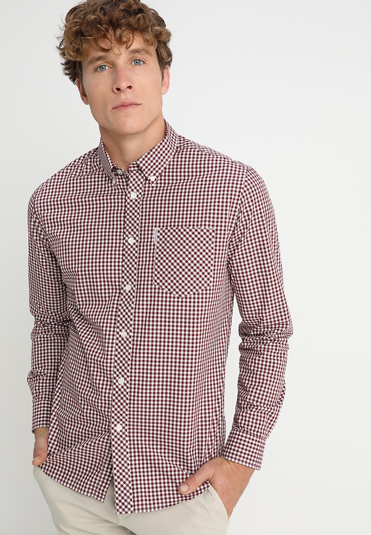 Ben Sherman CORE GINGHAM Skjorte dark red Zalando.no Ben Sherman CORE GINGHAM Skjorte dark red Zalando.no