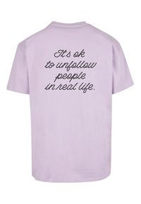 Merchcode HEARTBREAK HEAVY  - Triko s potiskem - lilac