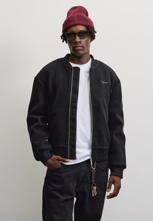 Pegador, LEGNANO WOOLOPTIC BOMBER JACKET - Яке бомбър - black