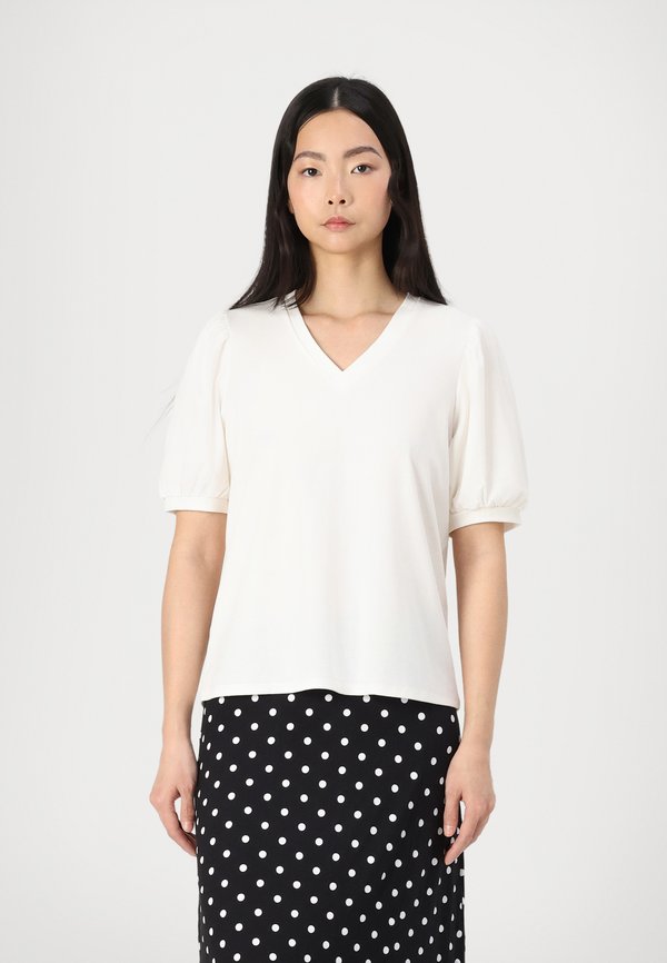 OBJCAROLINE - Basic T-shirt - cloud dancer