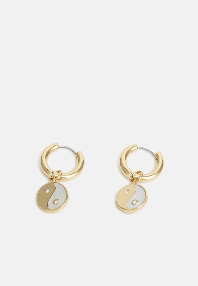 YIN-YANG HUGGIE HOOP - Øredobber - gold-coloured
