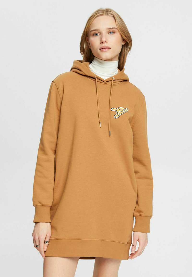 Esprit COLLEGE Jumper dress caramel/brown Zalando.co.uk