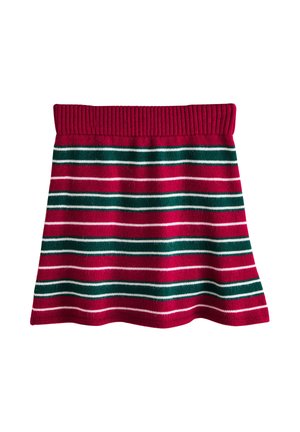 REGULAR FIT - STRIPE - Miniseelik - burgundy red/green