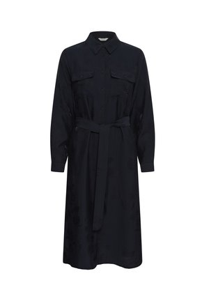Part Two, CLEAPW DRESS - Φόρεμα πουκάμισο - dark navy flower jaquard