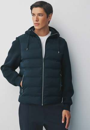 REGULAR FIT - HYBRID QUILTED - Overgangsjakke - navy blue
