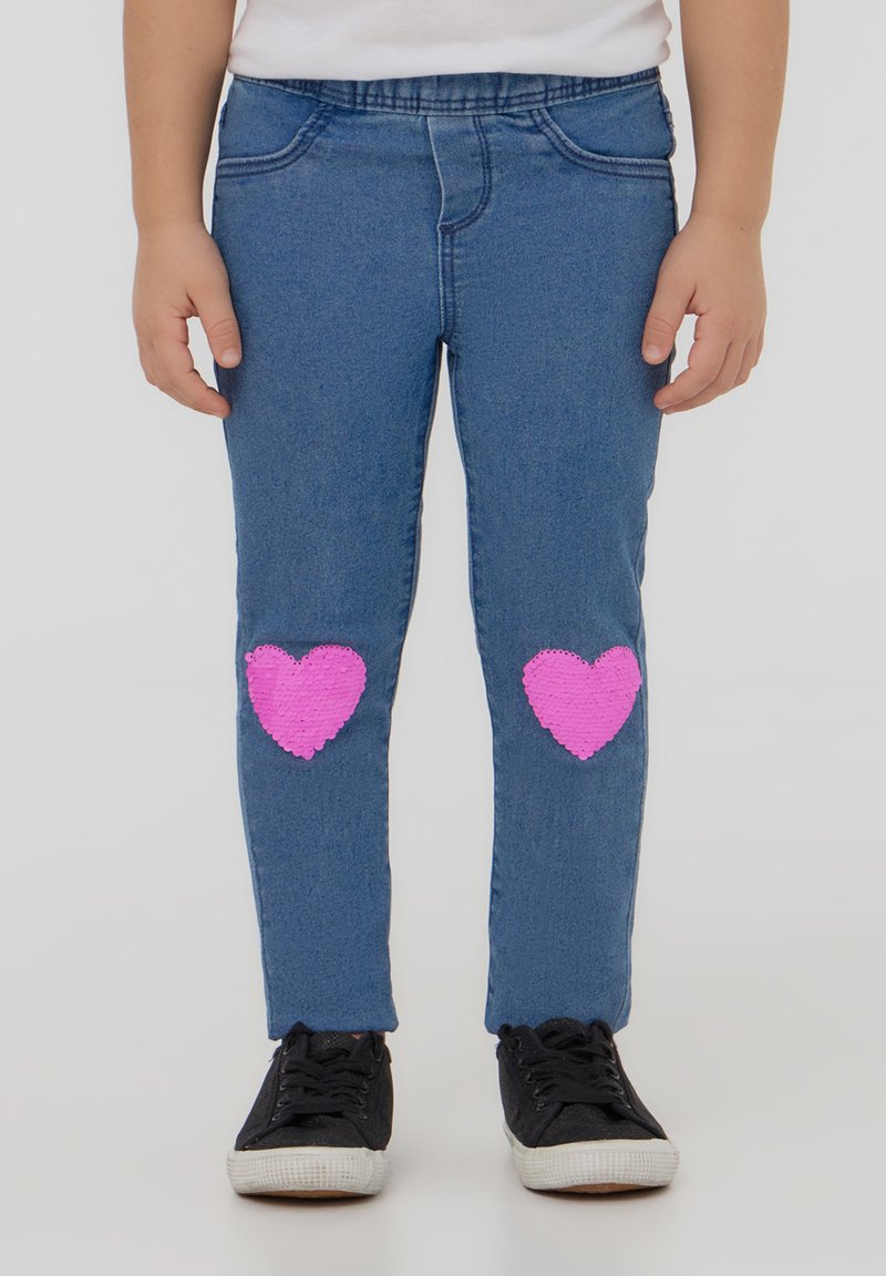 Terranova APPLICAZIONI PAILLETTES Jeans a sigaretta var blu