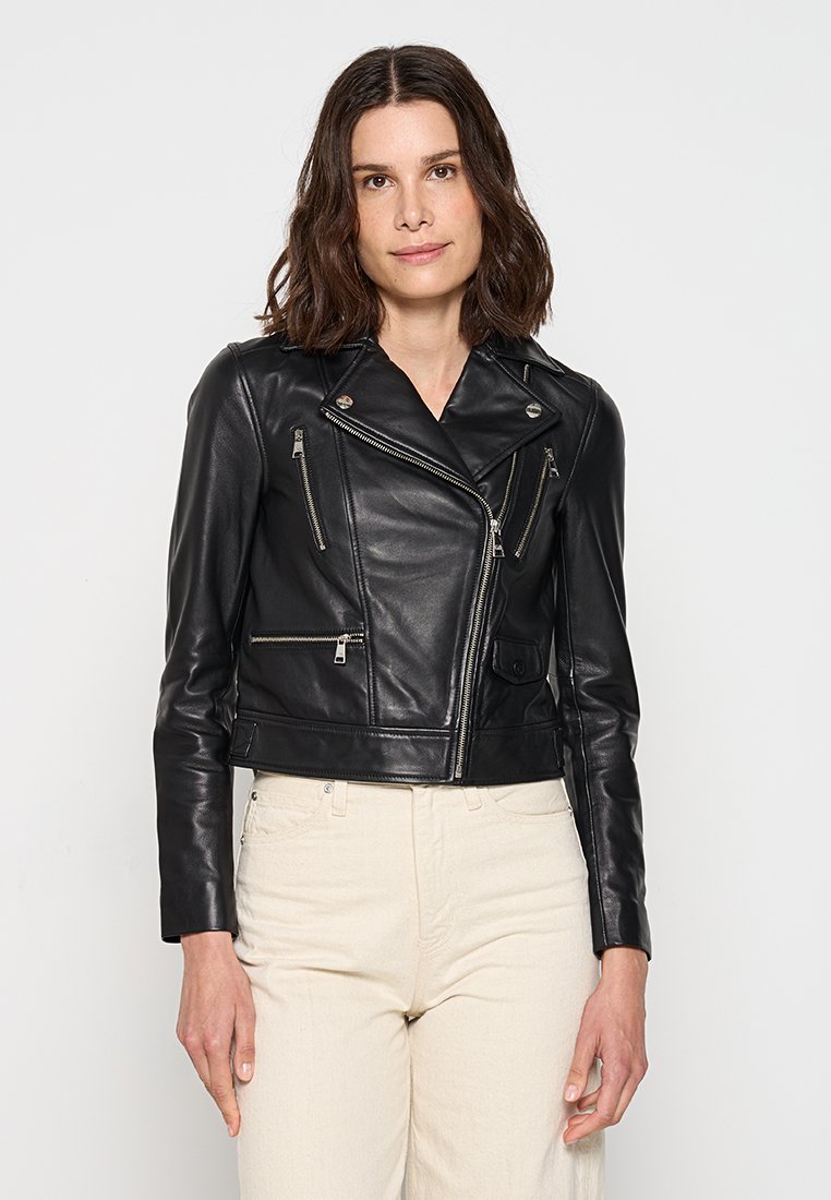 Karl Lagerfeld Leren jas zwart Karl Lagerfeld Leren jas zwart