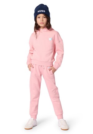 HUGO Kids, HOODED SWEATSHIRT - Jersey con capucha - pink dolphin
