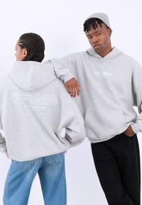 YOURTURN UNISEX - Jersey con capucha - mottled light grey