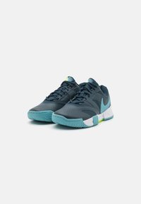 Nike Performance COURT LITE 4 - Māla virsmas laukuma tenisa apavi - armory navy/denim turquoise/volt