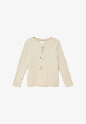 LANGARM MIT SCHLEIFENDETAILS - Ilgarankovis viršutinės dalies drabužis - helles beige