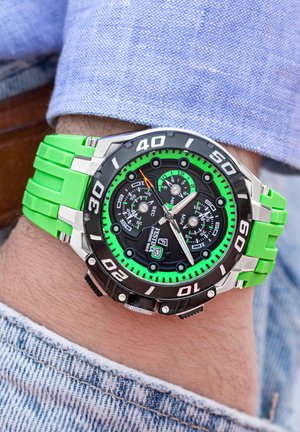 Festina, CHRONO BIKE - Rannekello ajanottotoiminnolla - neon green