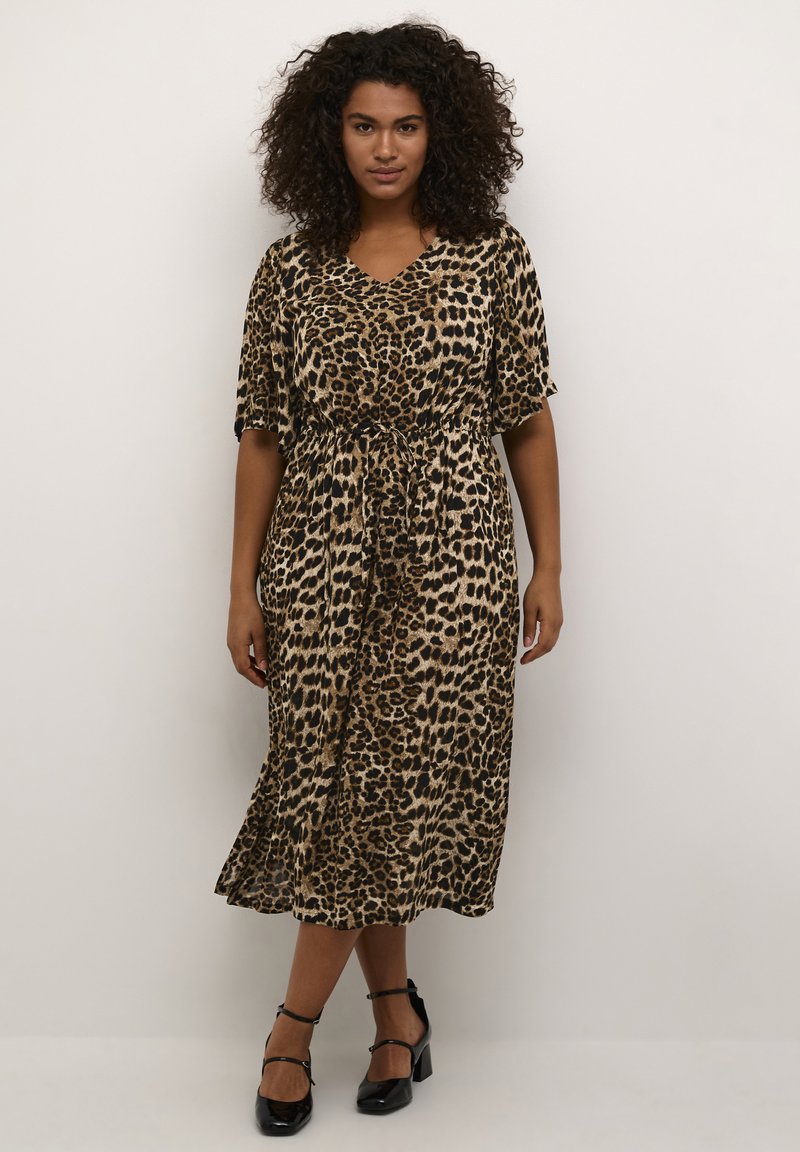 Kaffe Curve KCAMI - Vapaa-ajan mekko - classic leopard