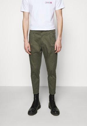 Chino kalhoty - mottled olive