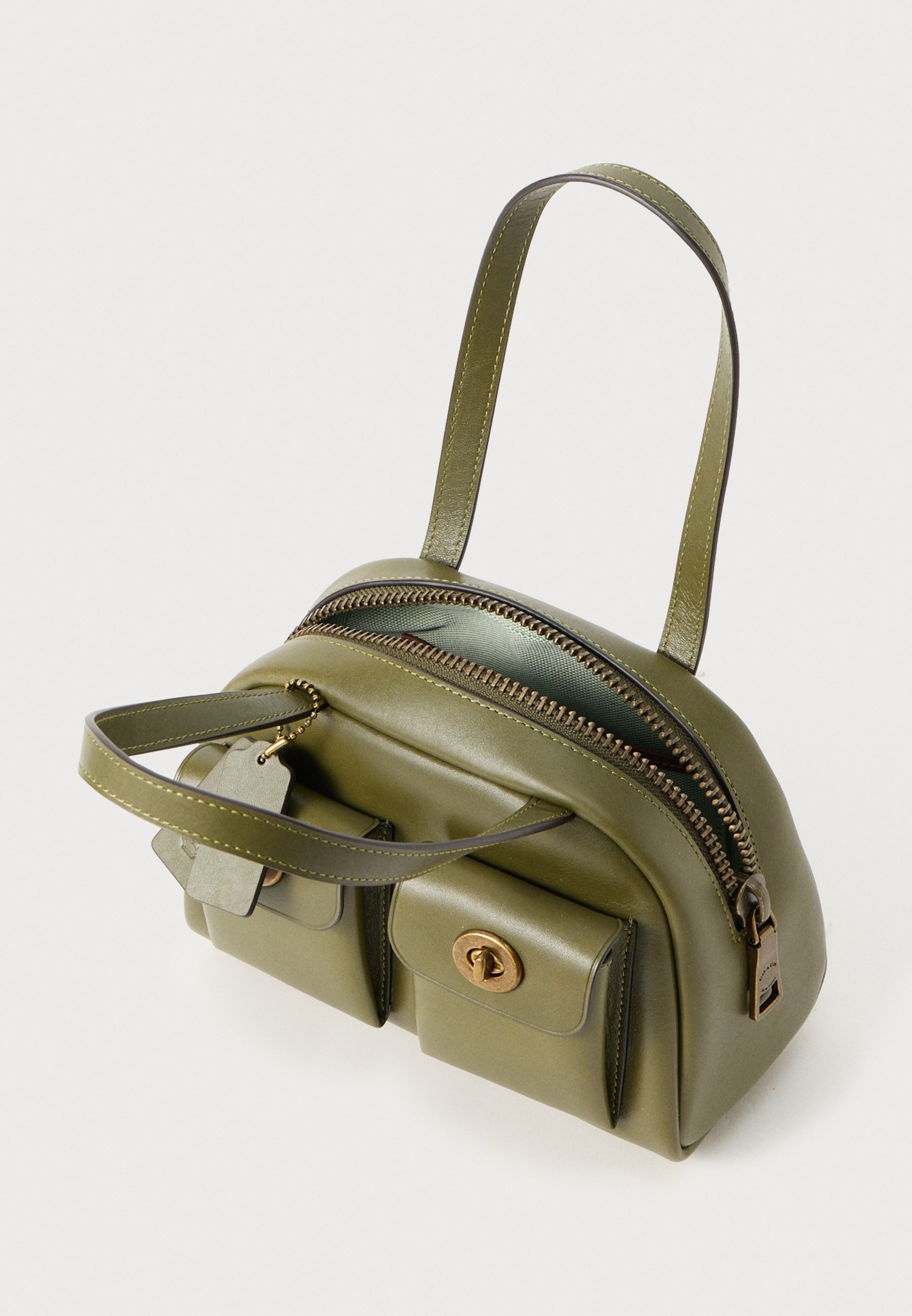 バッグ 2202 Vintage Coach Vanity Handbag Green COACH TWIN TURNLOCK BAG 20 - Handbag - olive - Zalando.ie
