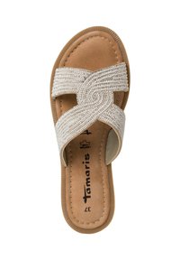 Tamaris Mules - silver glam