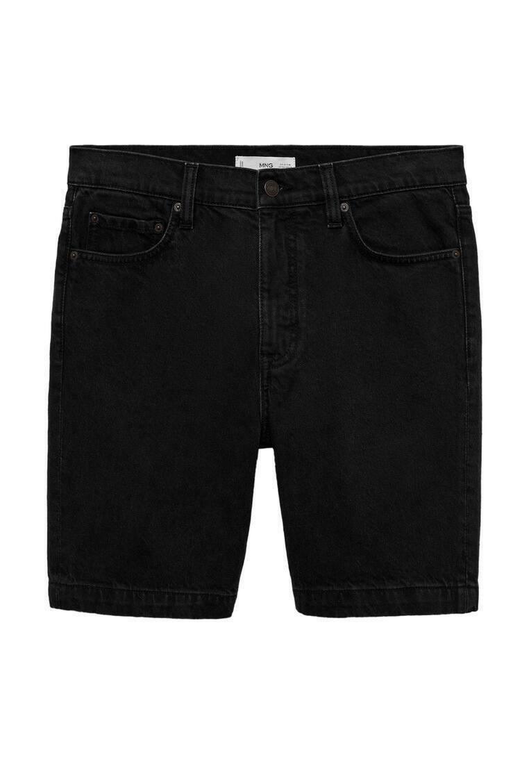 Mango Jeansshort zwart denim/blackdenim