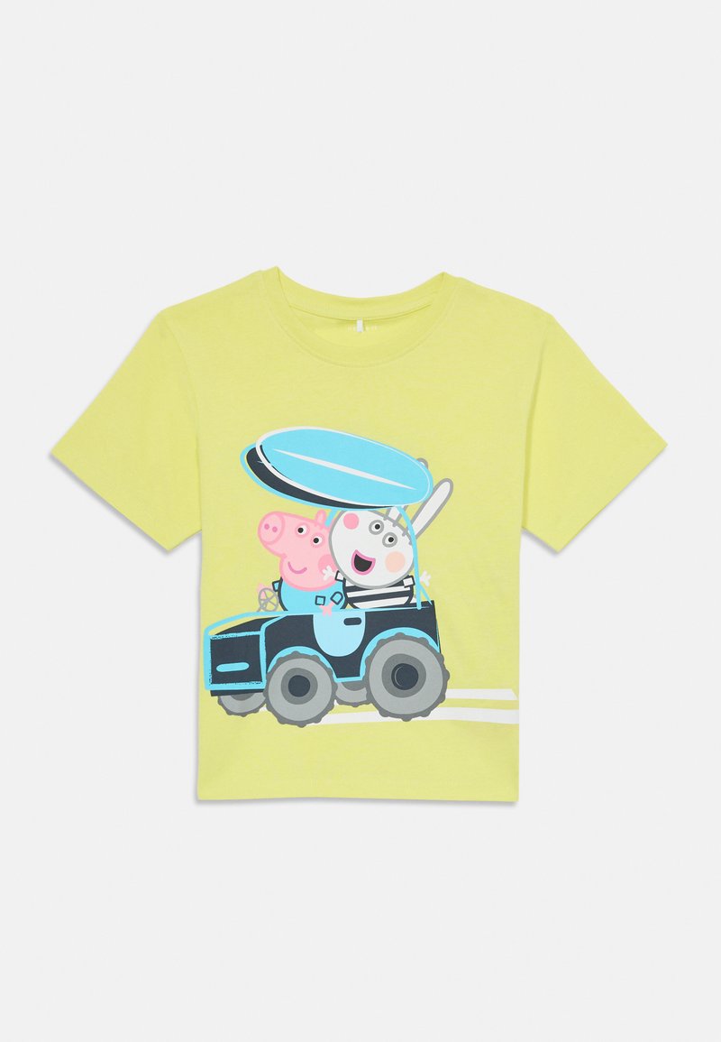 name it T-shirt print groen