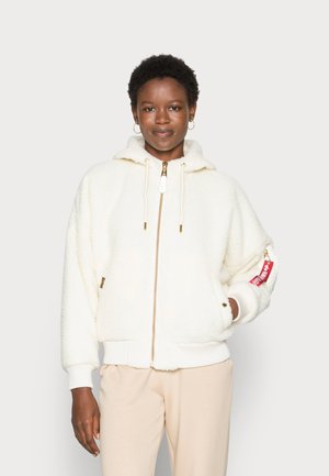 HOODED TEDDY - Zimní bunda - off white