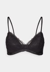 LIGHTLY LINED TRIANGLE ICON LACE - Τριγωνικό σουτιέν - black