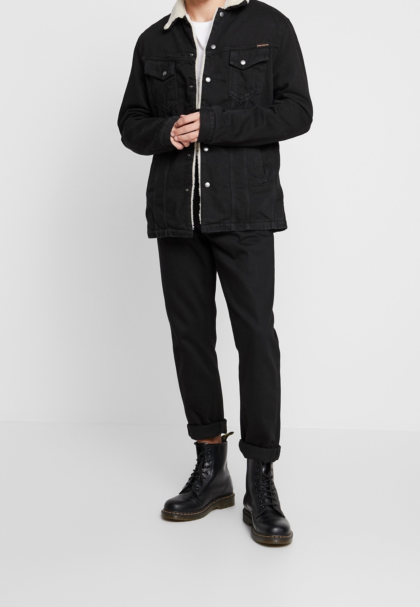 Nudie Jeans Denim jacket - black - (Pre-owned) - Zalando.ie