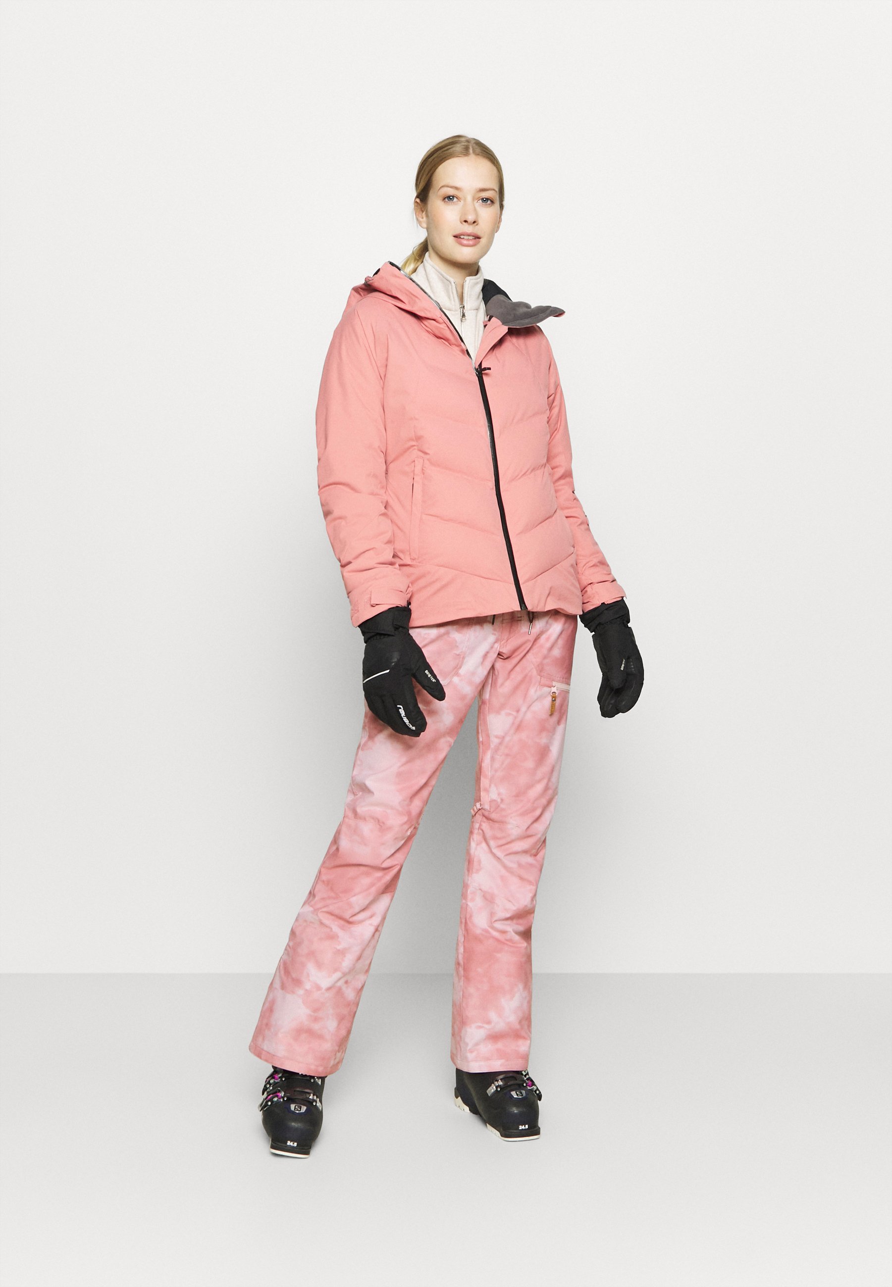 Roxy NADIA PRINTED - Pantaloni da neve - silver pink/rosa - Zalando.it