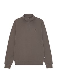 Les Deux CORE CONTRAST HALF ZIP - Φούτερ - mountain grey brown