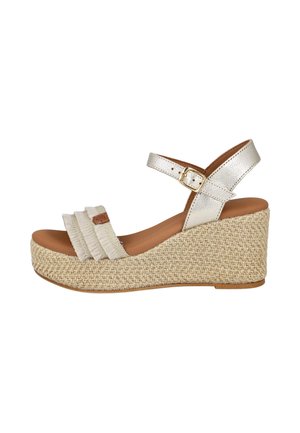 POPA, SANDALIAS DE CUÑA - Sandalias de tacón - gold-coloured