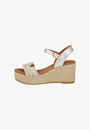 POPA, SANDALIAS DE CUÑA - Sandalias de tacón - gold-coloured