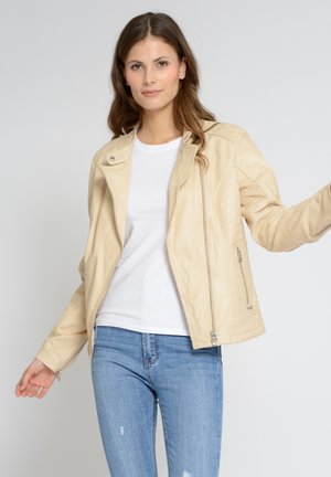 Veste en cuir - ivory