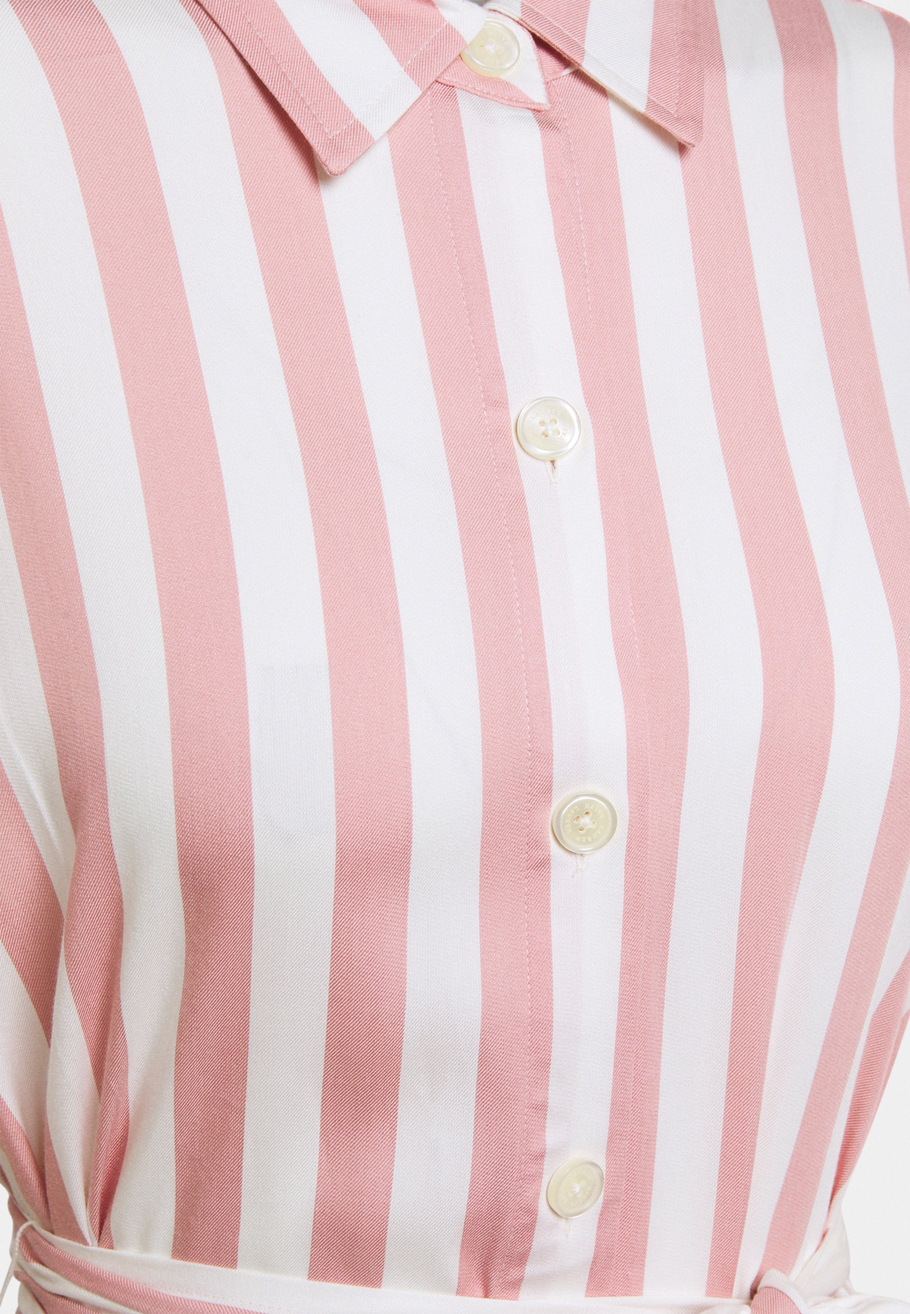 pink and white dress