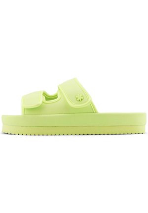 FLOWER - Pantolette flach - lime